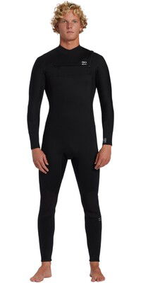 2024 Billabong Mens Foil 5/4mm Chest Zip Wetsuit ABYW100270 - Black